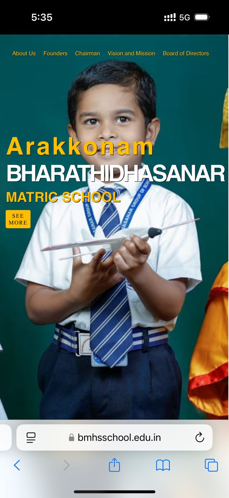 BGS EDUCATIONAL INSTITUTIONS — mobile preview