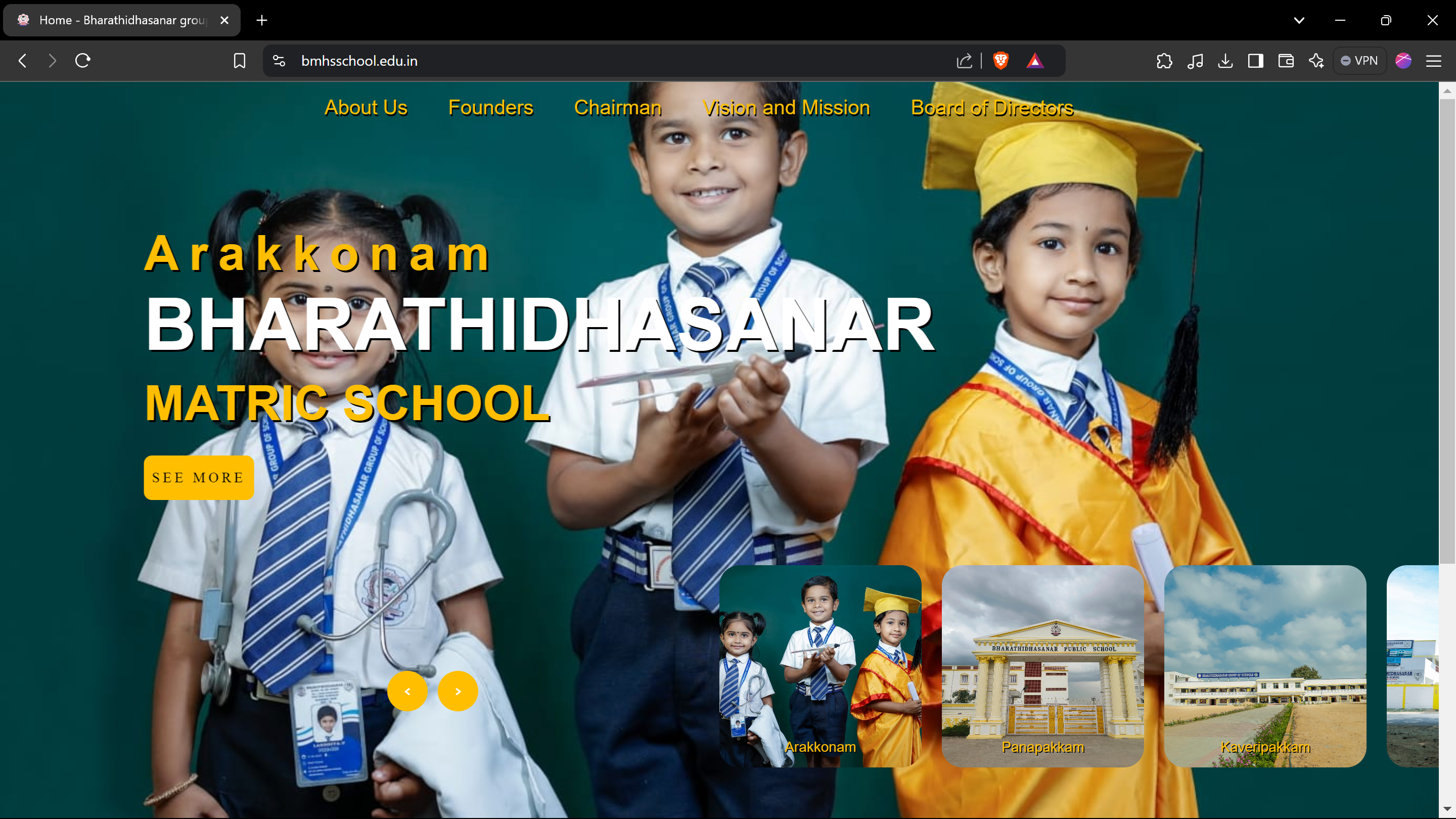 BGS EDUCATIONAL INSTITUTIONS — desktop preview